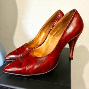 Vintage Red Kitten Heels